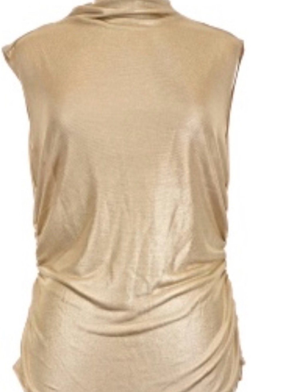 Rebecca Minkoff Metallic Gold Sleeveless Tank